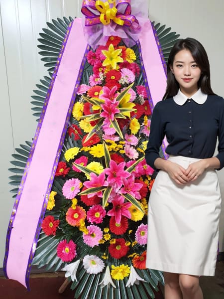 더클래스청담 3단화환 기본형