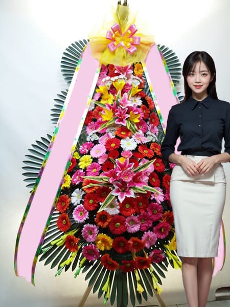 더클래스청담 3단화환 고급형